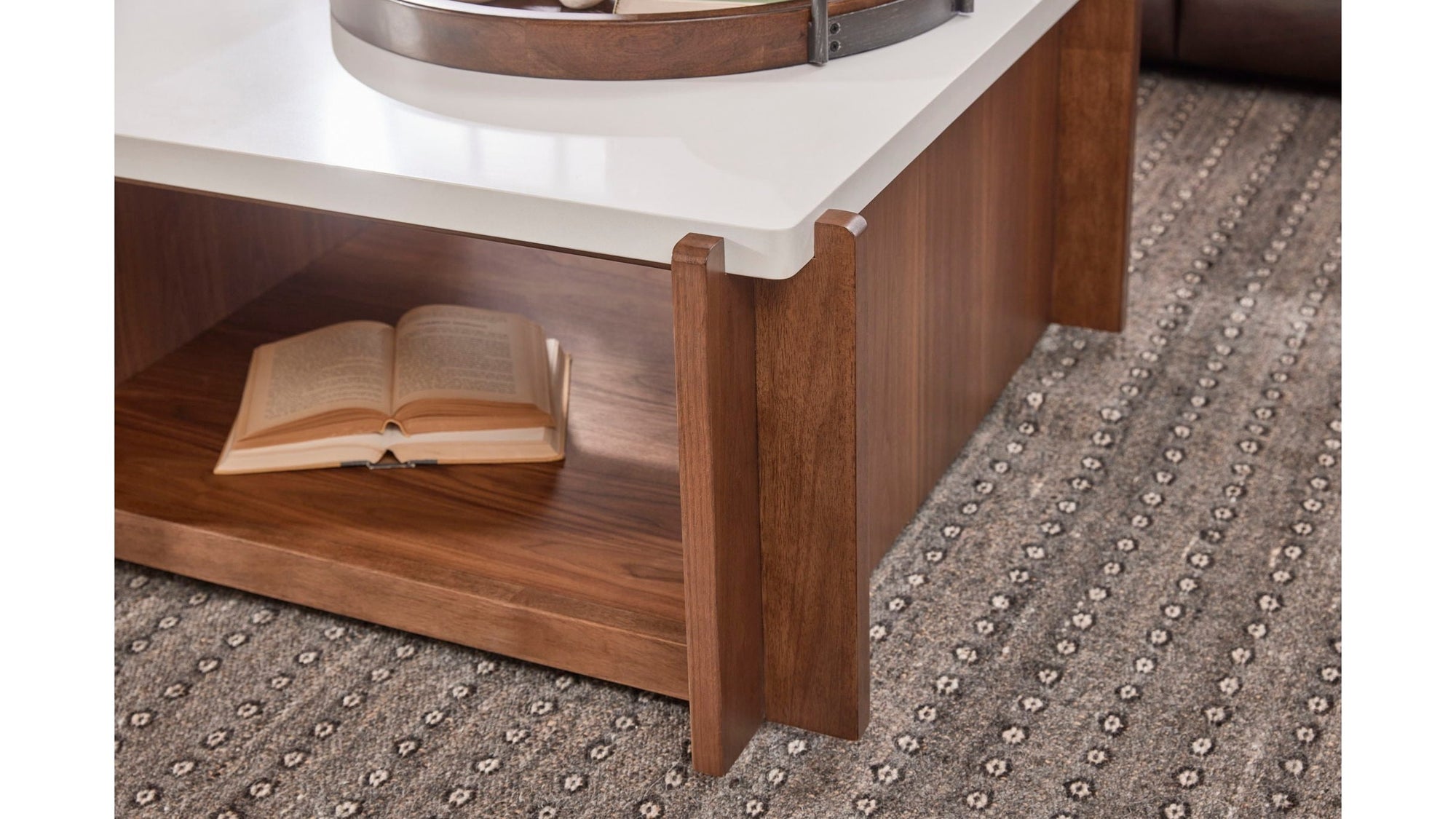 Lincoln - Square Coffee Table With Casters - Light Brown