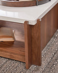 Lincoln - Square Coffee Table With Casters - Light Brown