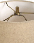 Percy - Marble Buffet Lamp - Brass / Brown