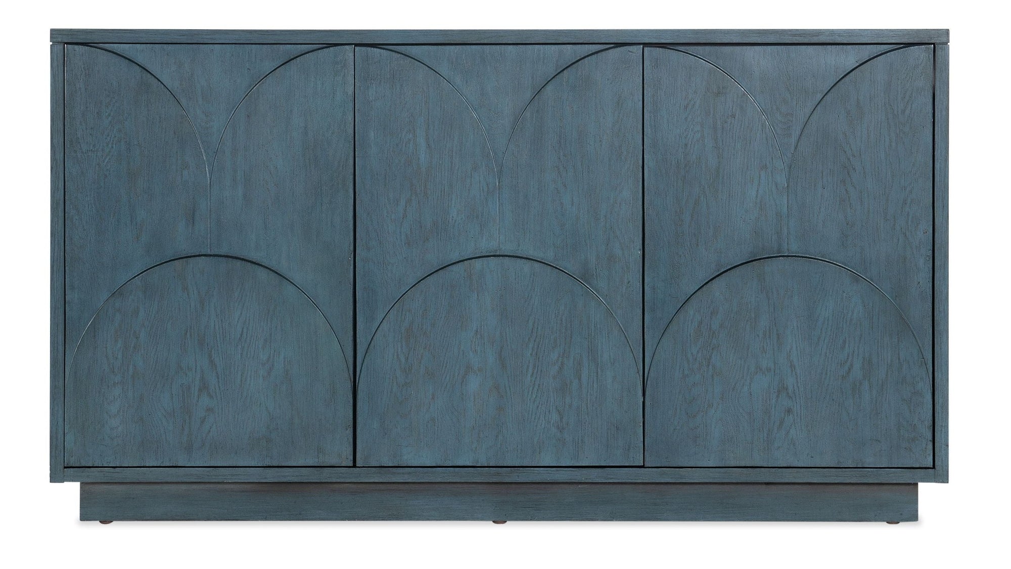 Melange - Round Valley Three Door Entertainment Credenza - Blue
