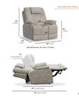 Zecliner Model 2+ - Power Lift Recliner With Power Headrest, Lumbar, Heat & Massage