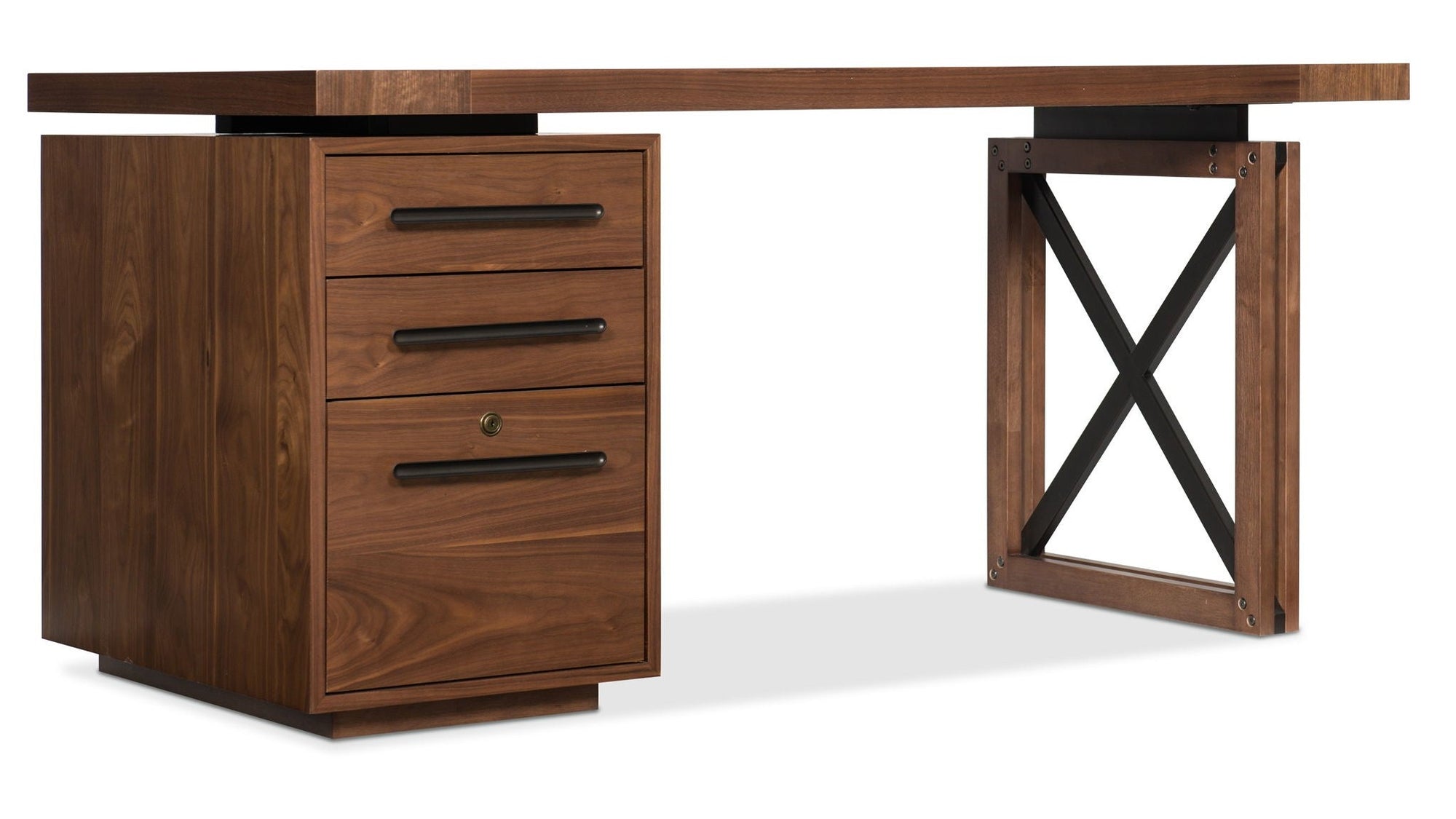 Elon - Desk Pedestal - Dark Brown