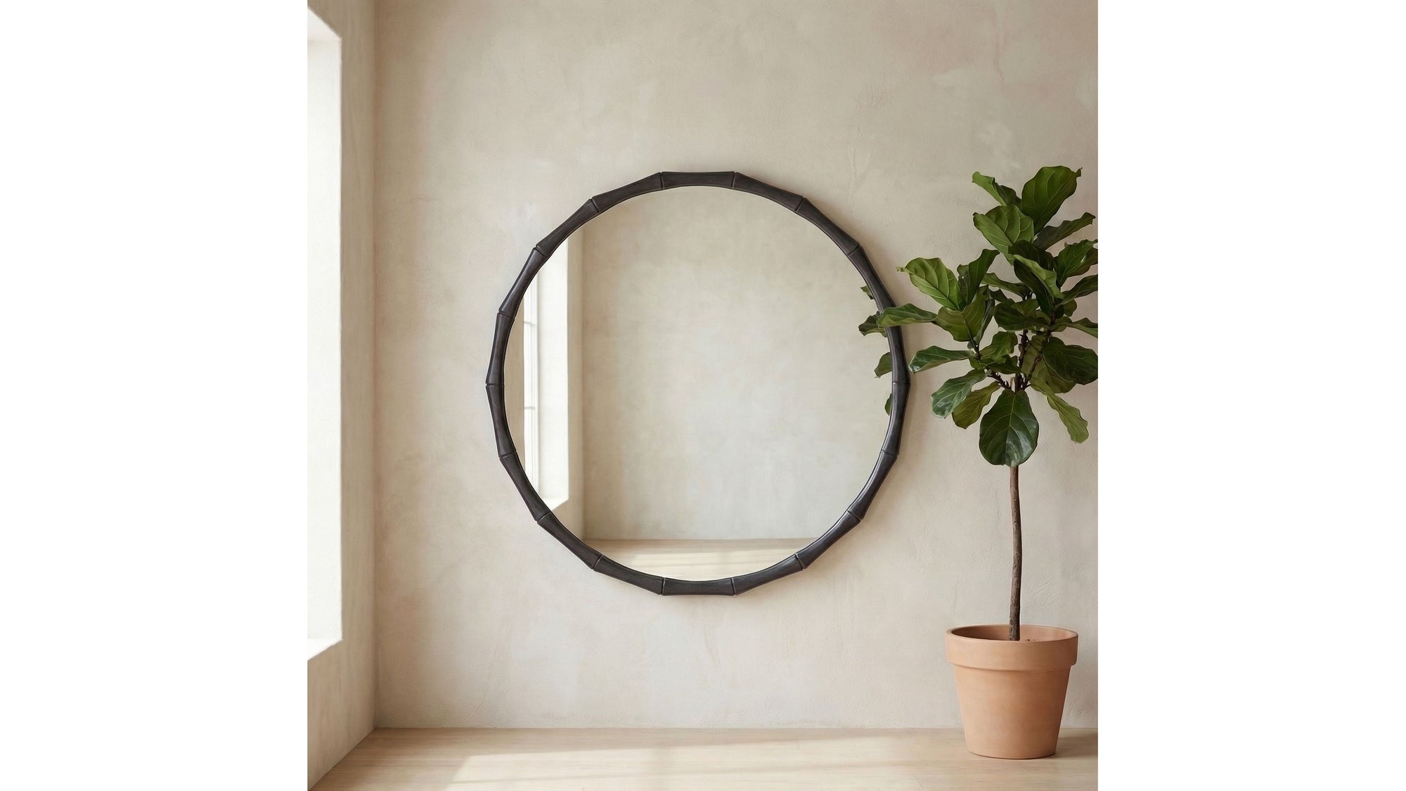 Evageline - Wall Mirror - Charcoal