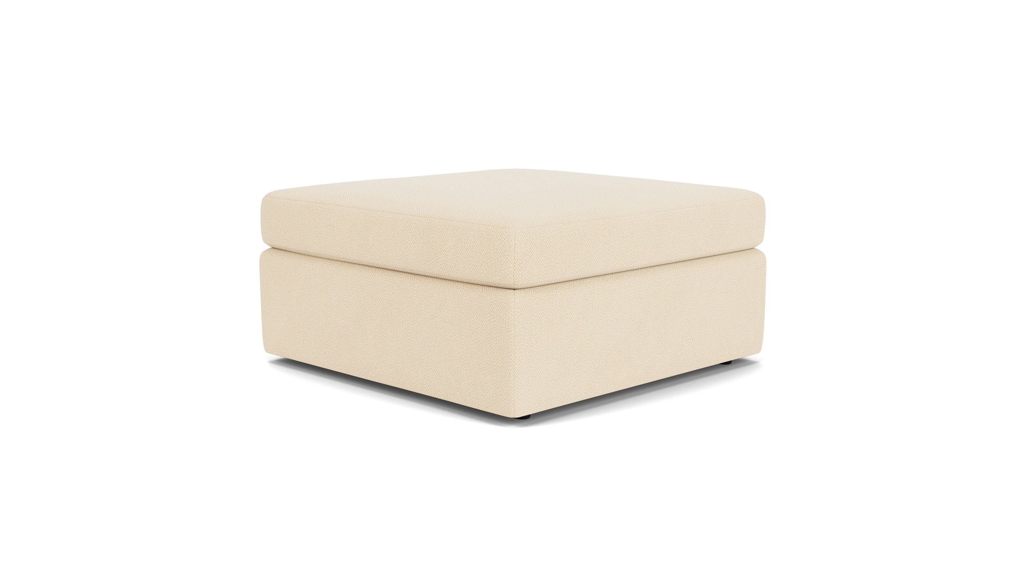 Sky - Fabric Stationary Square Cocktail Ottoman