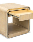 Damone - End Table - Cerused White Oak