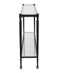 Javana - Glass / Iron Console Table - Brass,Bronze