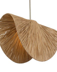 Bend - 1 Light Raffia Pendant - Light Brown