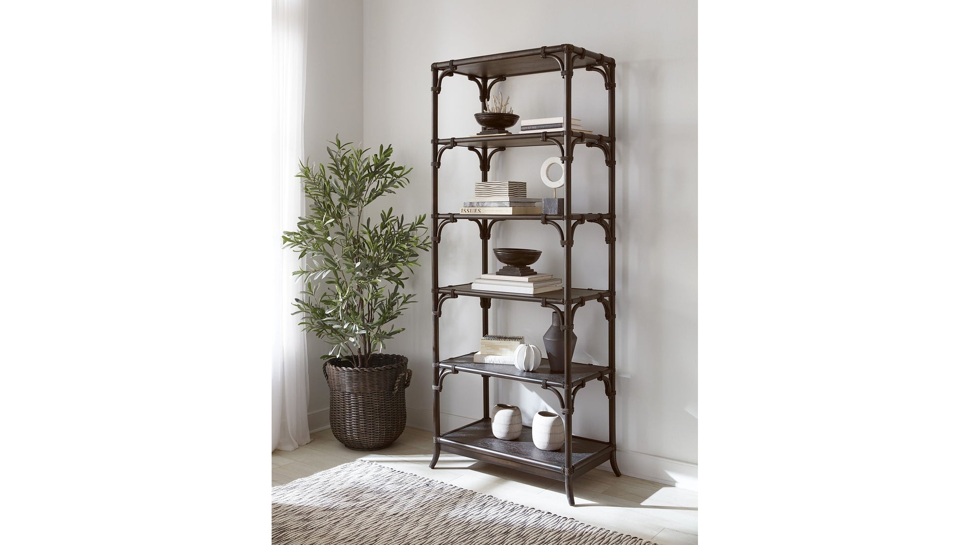 Retreat - Pole Rattan Bookcase