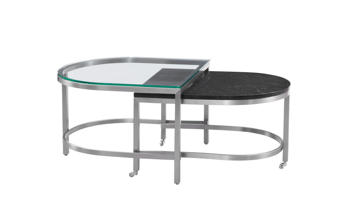 Hensley - Bunching Cocktail Table - Silver