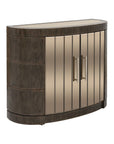 Serrano - Hall Cabinet - Rustic Oak / Bronze