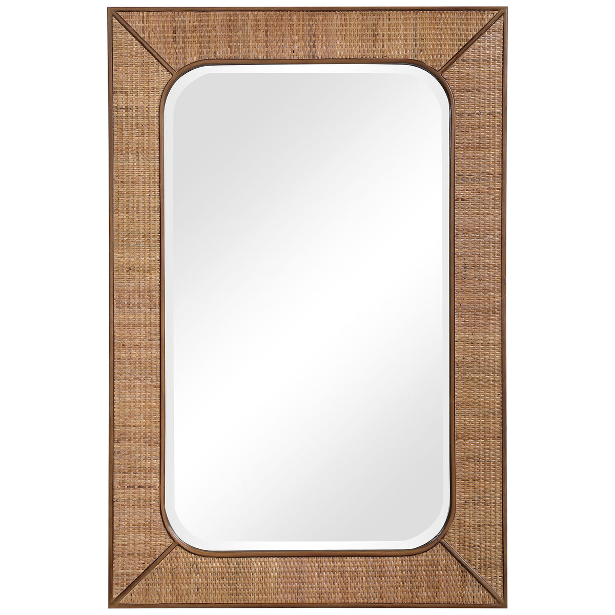 Tahiti - Rattan Mirror - Light Brown