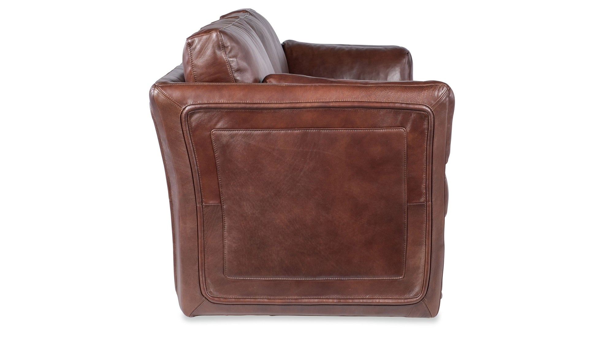 SS - Woodstock 3-Seat Sofa - Brown