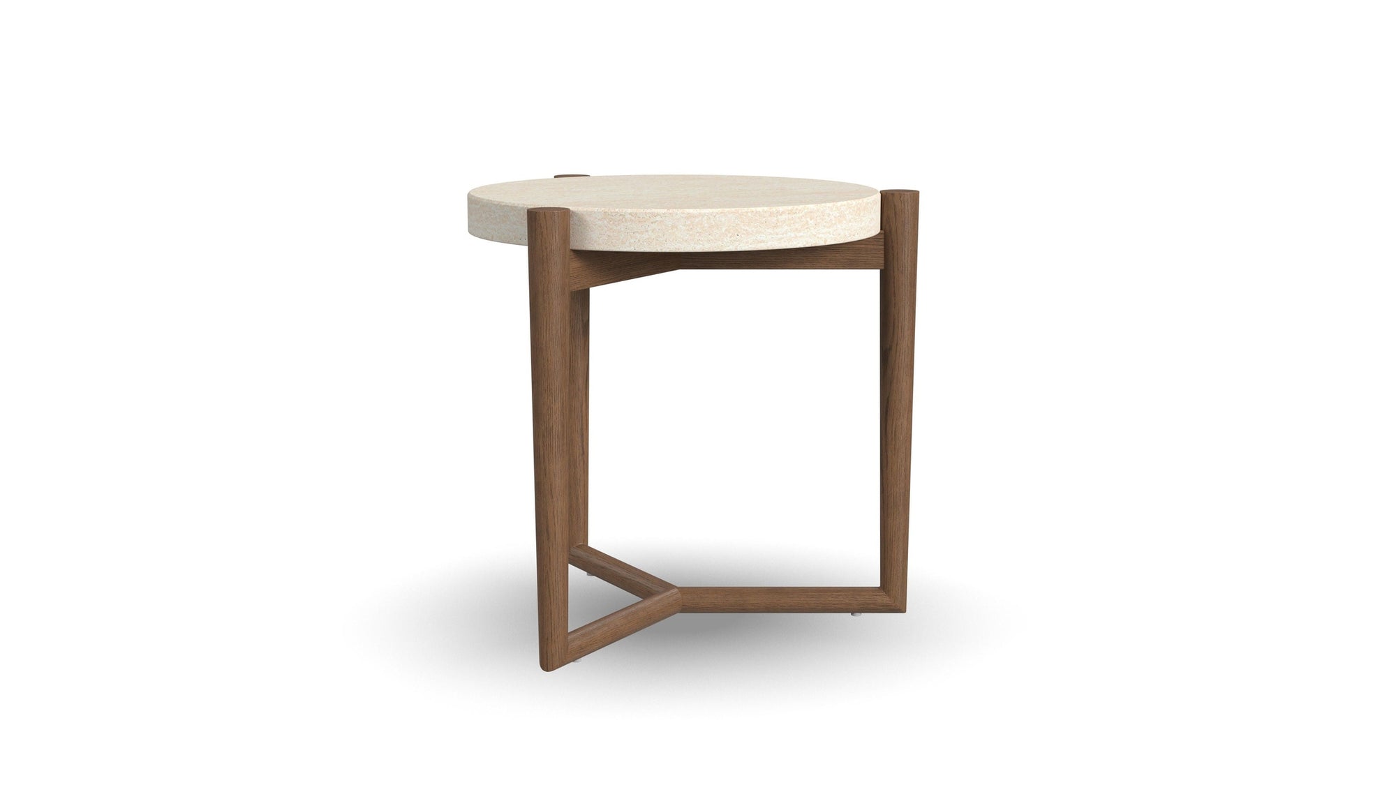 Verona - Accent Table - Beige / Dark Brown