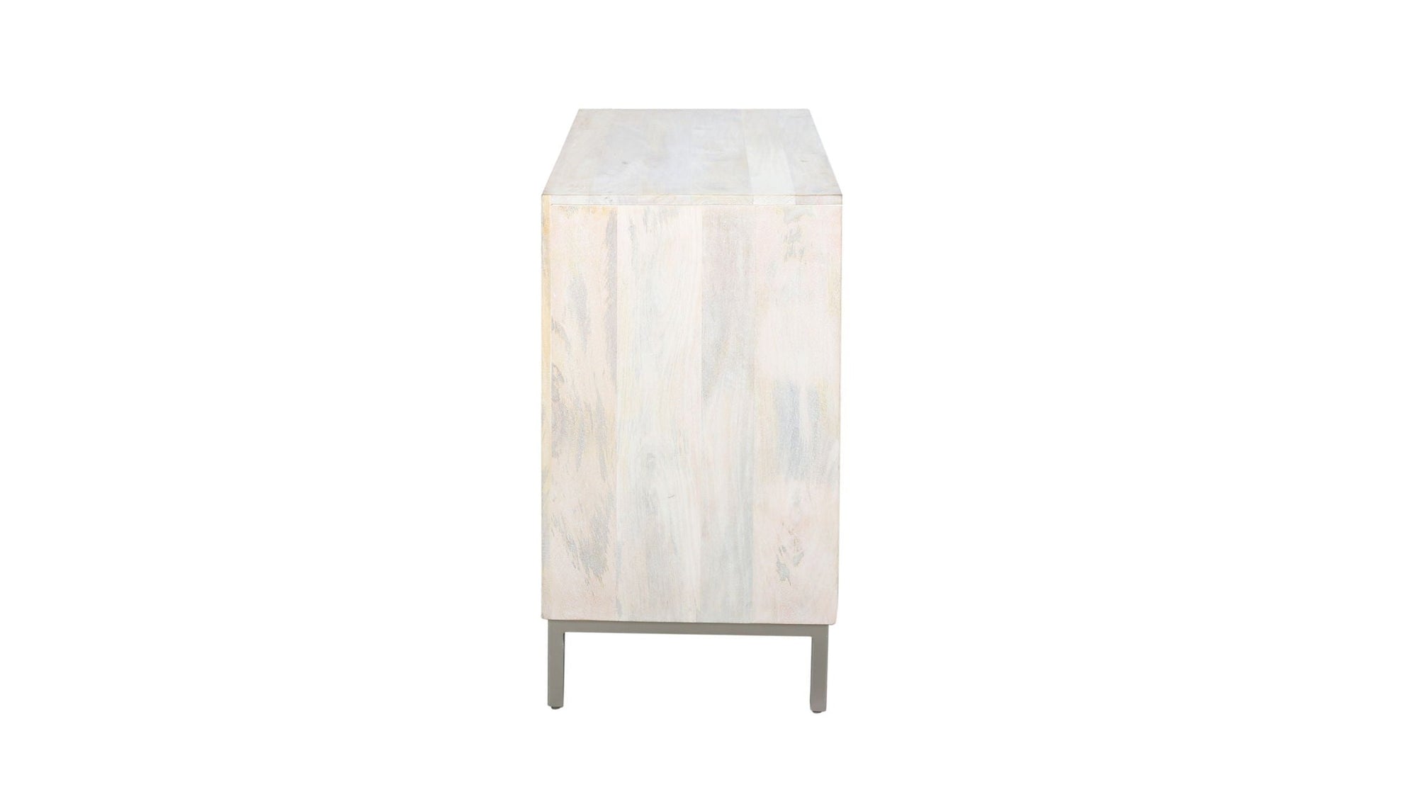 Leia - Bar Cabinet - White Mango / Ivory Bone / Gray