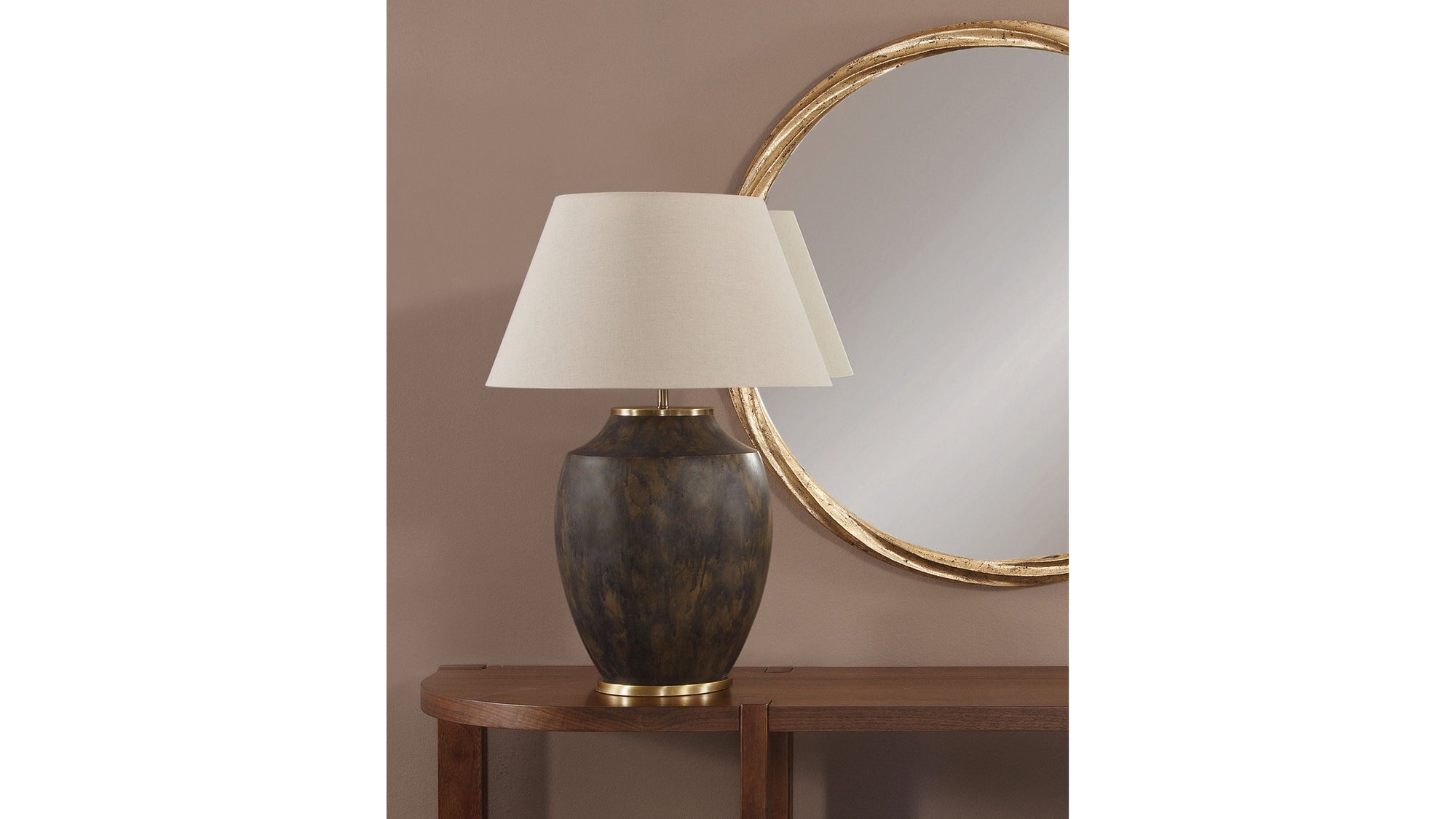 Ashe - Table Lamp - Brown - Brown
