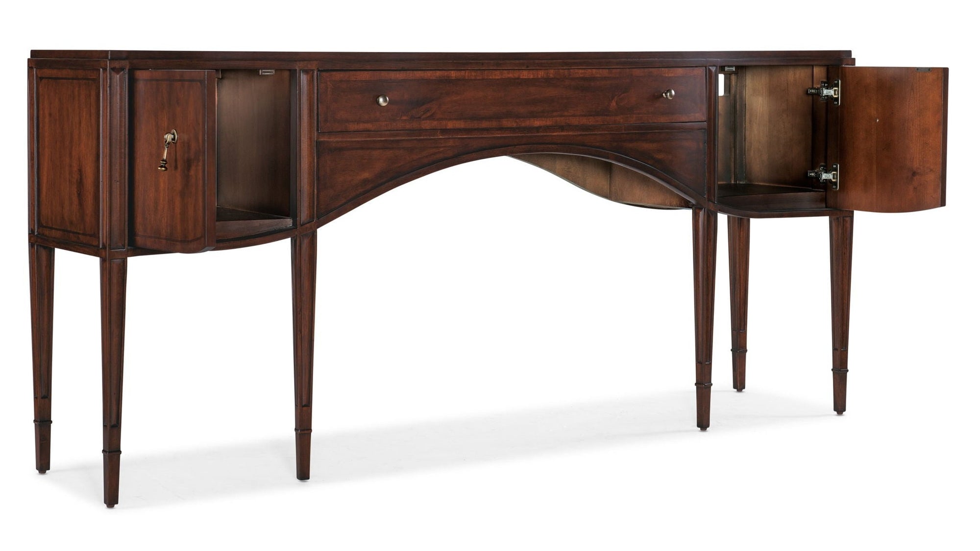 Charleston - Wood Console Table - Dark Brown