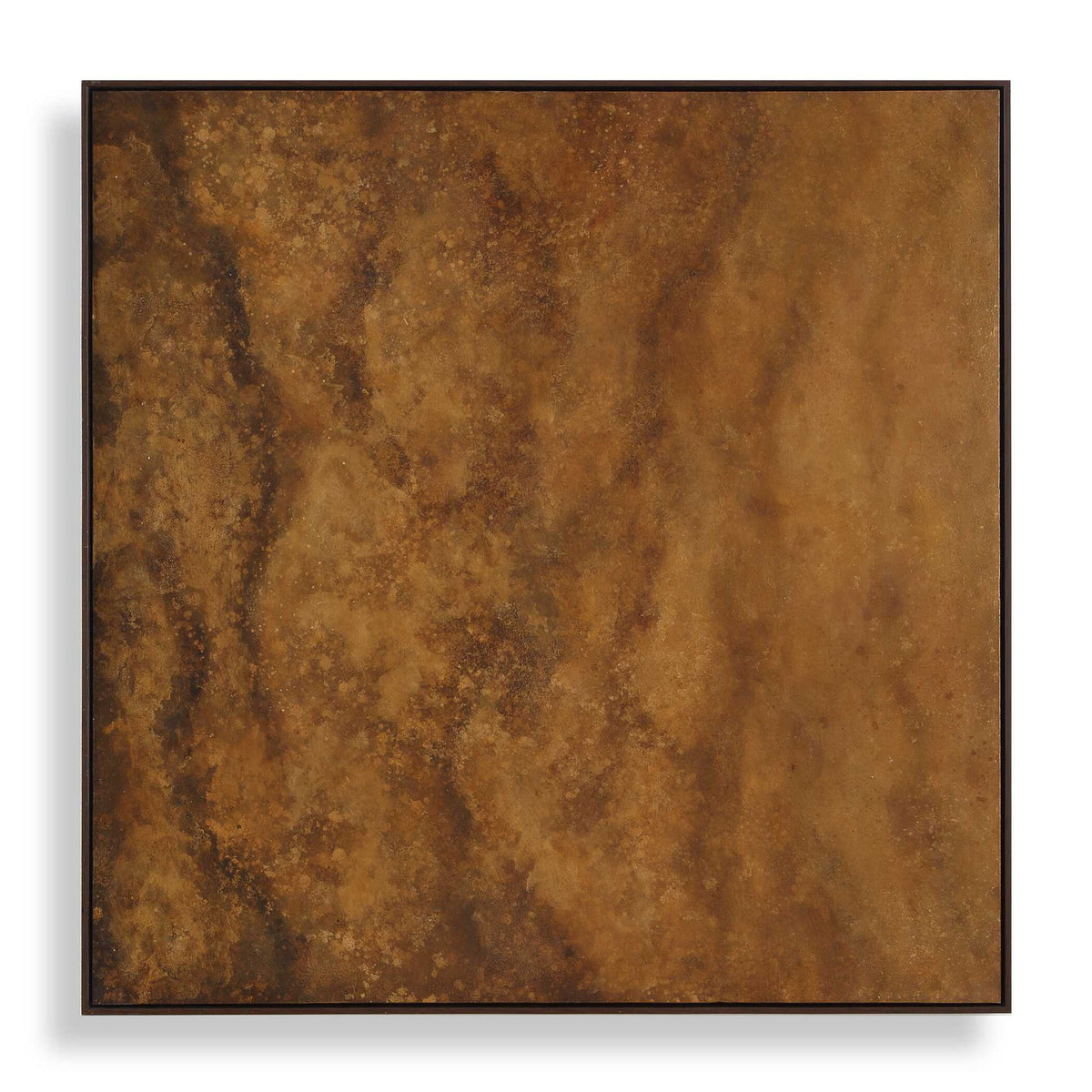 Burn - Hand Painted Canvas - Brown / Woodtone