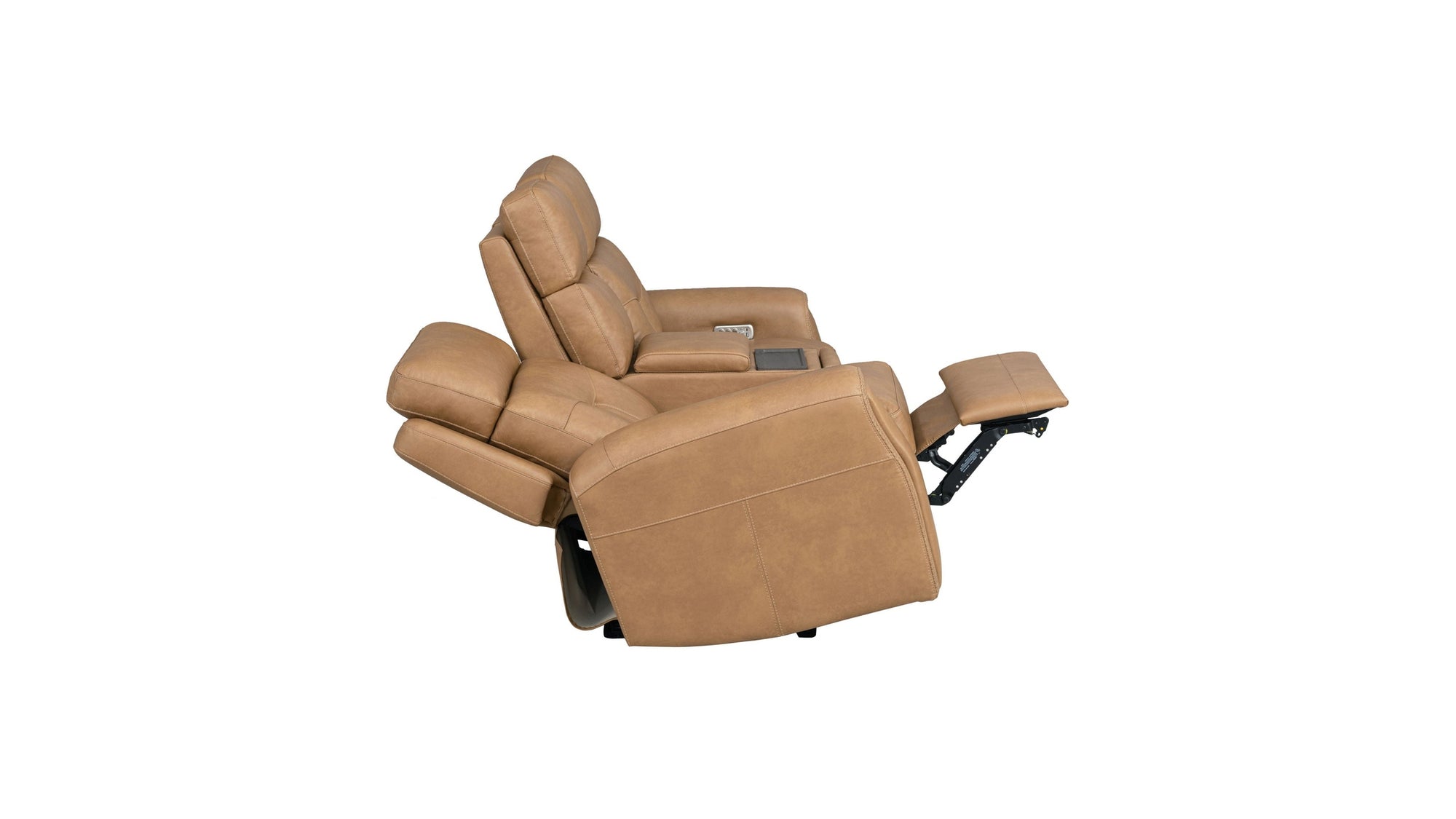 Felix - Power Reclining Loveseat With Console, Power Headrest, Lumbar, Heat & Massage