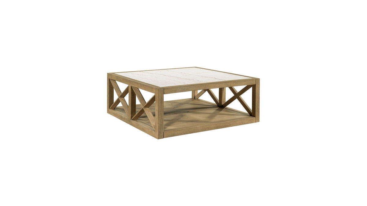 Holden - Square Coffee Table - Rustic Blonde