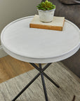 Melody - Round End Table - White