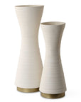 Ridgeline - White Vases (Set of 2)