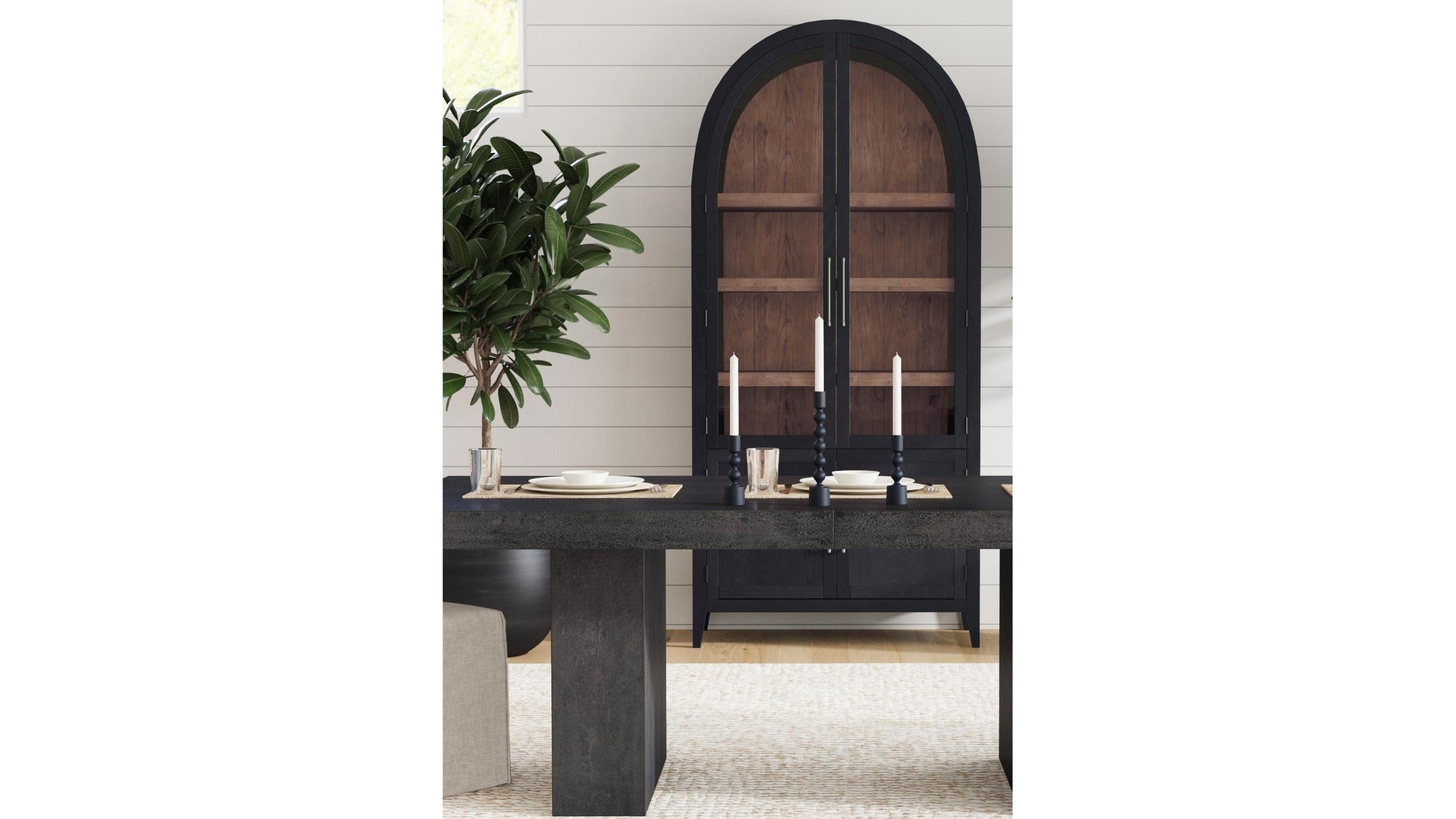 Fynn - Display Cabinet - Black