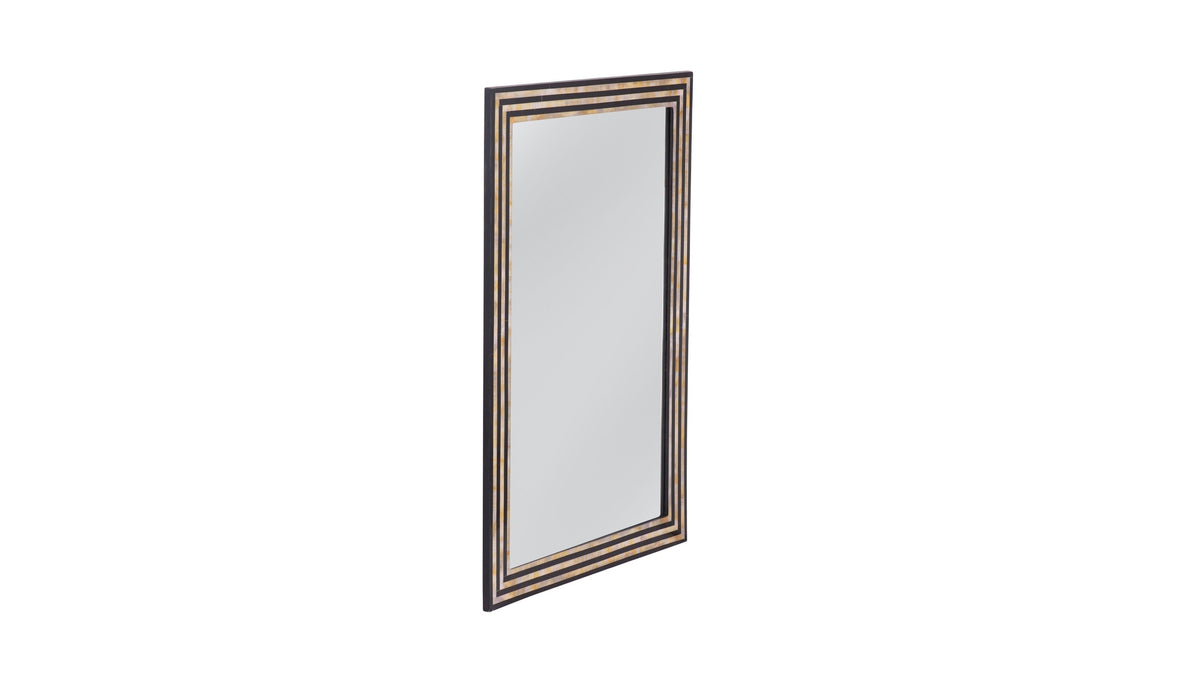 Stepford - Wall Mirror - Black / Cream