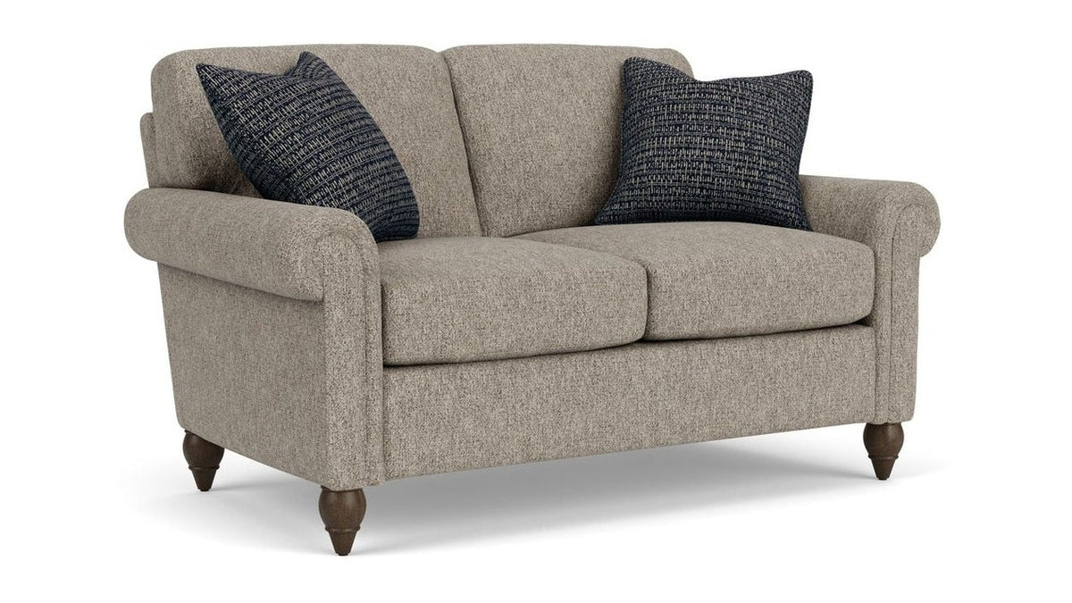 Moxy - Fabric Loveseat With Rolled Arms