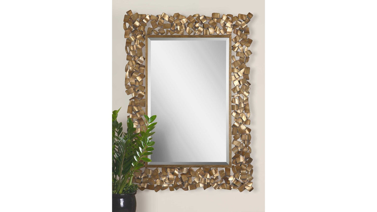 Capulin - Mirror - Antique Gold