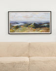 Above The Lakes - Framed Landscape Print - Gray