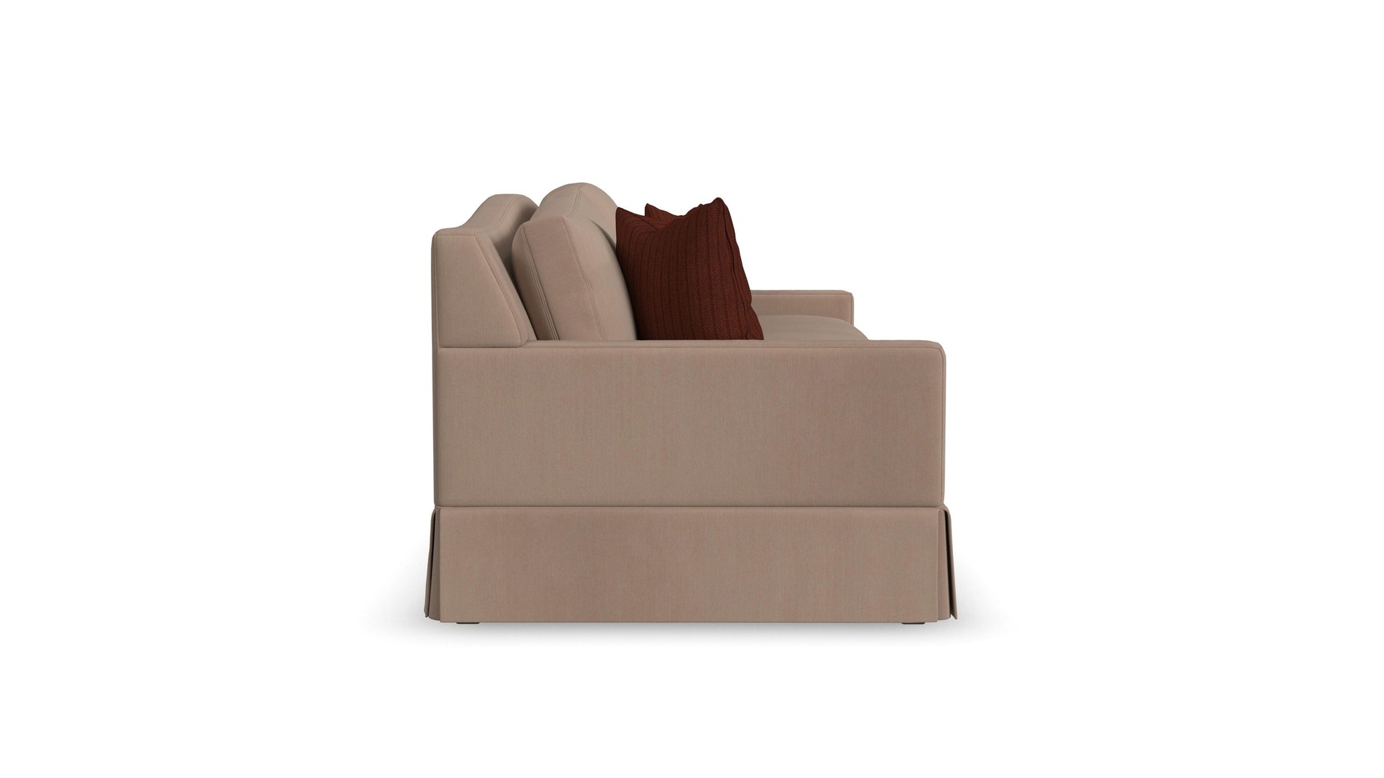 Lottie - Fabric Sofa With Skirt Trim