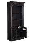 Telluride - Bunching Bookcase With Doors - Black