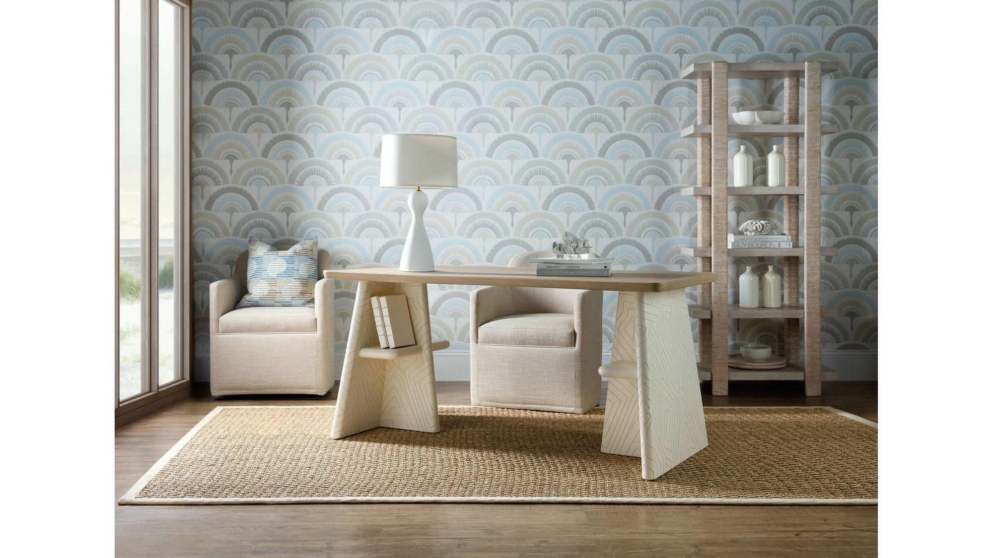 Commerce And Market - Effie Writing Table - White