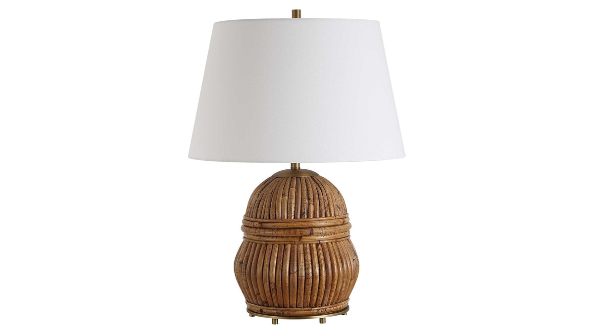 Reed - Honey Rattan Table Lamp - Light Brown