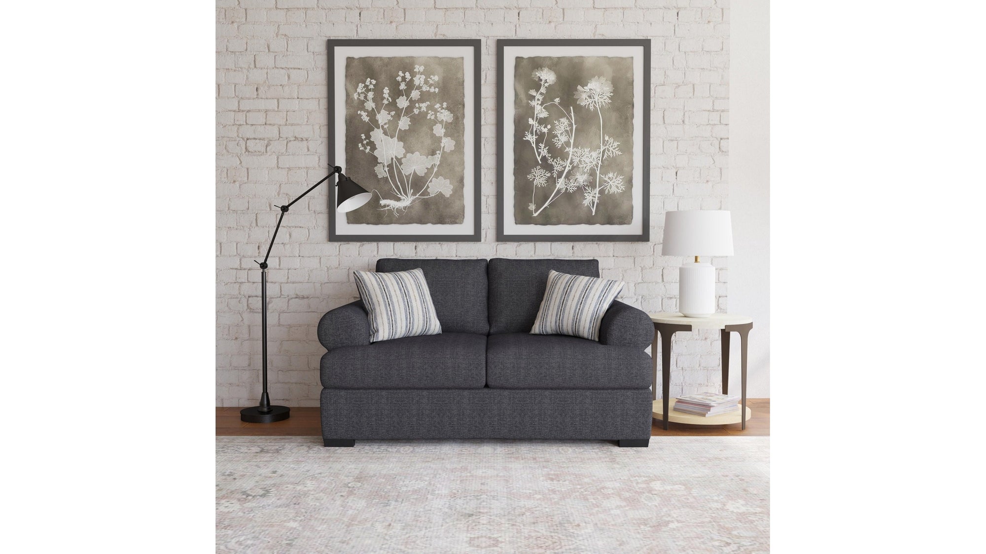 Florence - Fabric Stationary Extra Large Loveseat