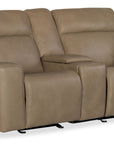 MS - Riverton Power Gliding Console Loveseat With Power Headrest And Lumbar
