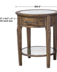 Raelynn - Wood Lamp Table - Light Brown