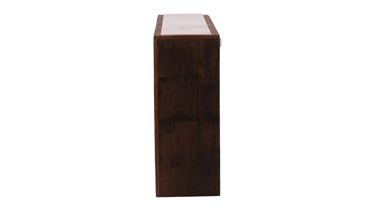 Cole - Console - Dark Brown / Beige
