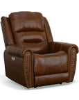 Oscar - Power Recliner With Power Headrest - Grizzly