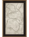 Conversations In The Past Framed Print - Gray / Off White
