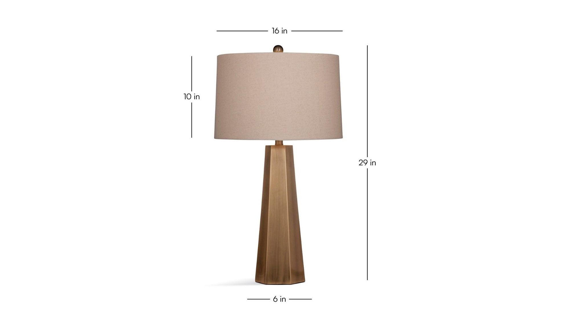 Marsham - Table Lamp - Brushed Gold