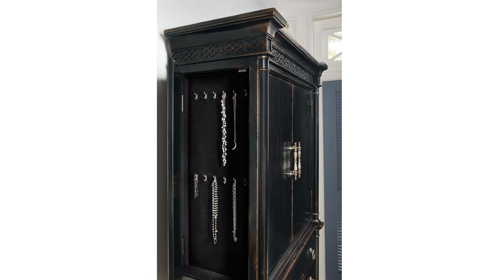 Charleston - Jewelry Armoire - Black