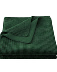 Stonewashed Cotton Velvet - Twin Quilt - Emerald