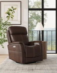 View - Power Swivel Recliner With Power Headrest