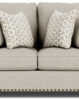 Patterson - Fabric Loveseat, Nailhead Trim