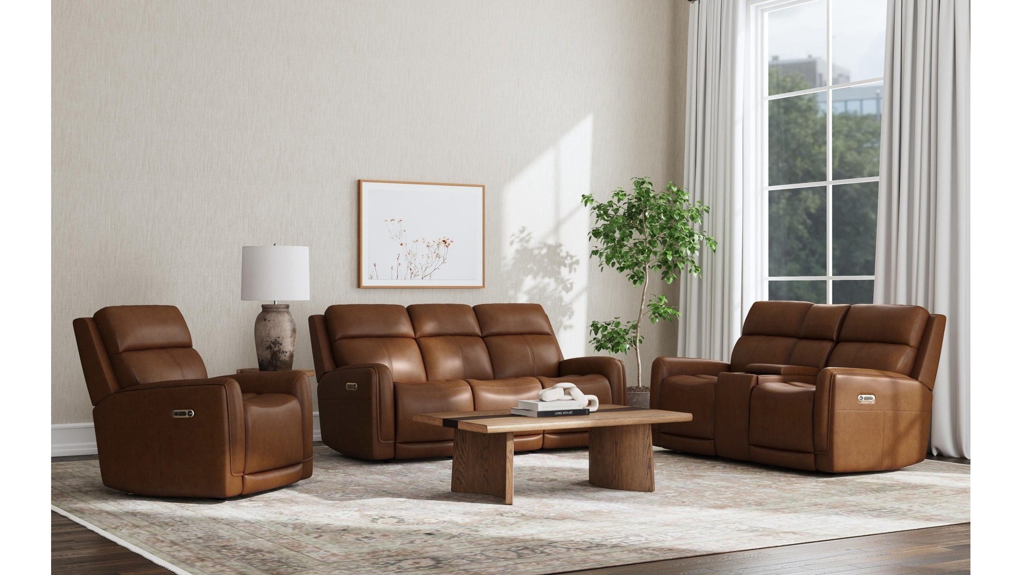 Alister - Power Gliding Sofa With Power Headrests &amp; Lumbar