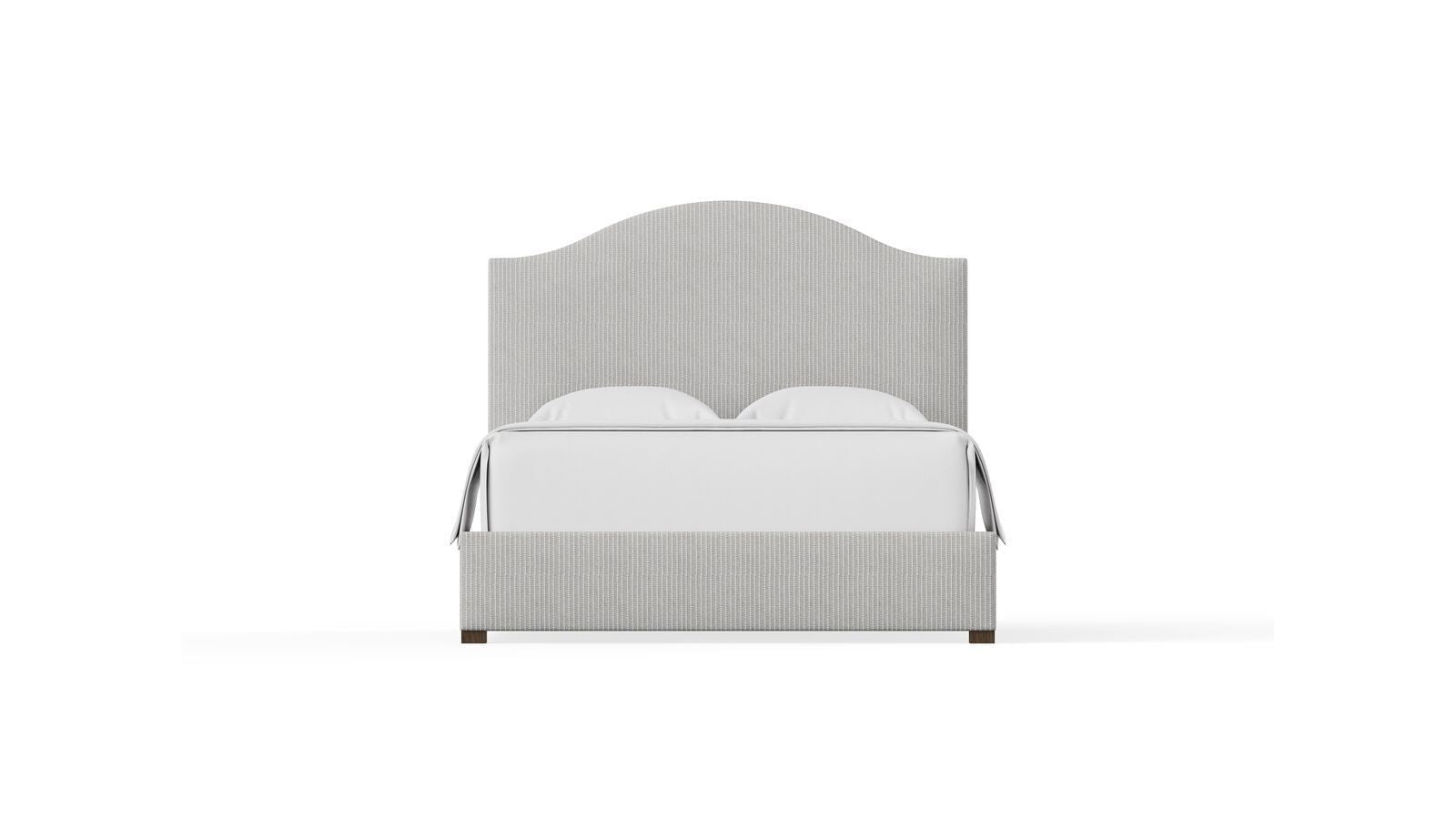 Choices - Emily Upholstered Bed - Gray Stripe