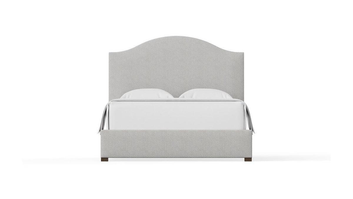 Choices - Emily Upholstered Bed - Gray Stripe