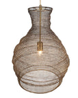 Murmur - Woven Brass 1 Light Pendant - Brass