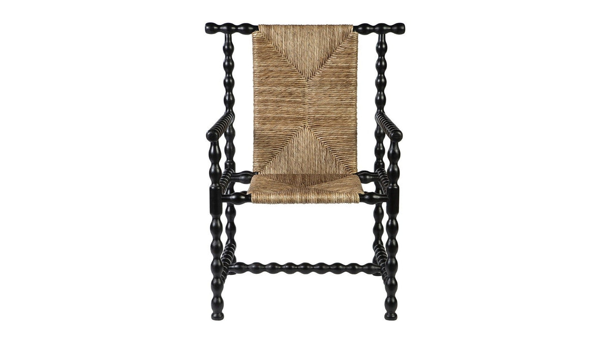 Wichita - Occasional Chair Set of 2 - Black / Light Brown